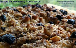 
barritas De Manzana Con Frutos Secos.
