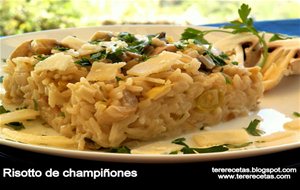 
risotto De Champiñones.
