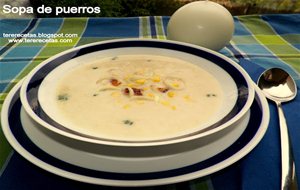 
sopa De Puerro (ajoporro).
