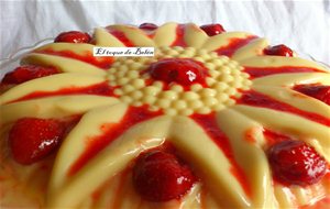 Flan De Queso Light Con Salsa De Fresas
