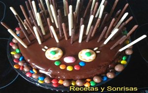 Pastel Infantil Con Forma De Erizo
