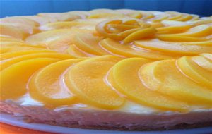 Tarta De Melocoton Y Queso 
