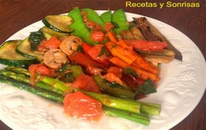 Parrillada De Verduras Con Una Salsa Muy Especial
